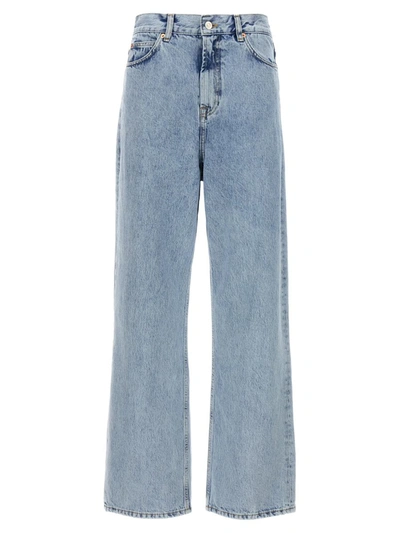 Wardrobe.nyc Low-rise Straight Jeans In Light Blue