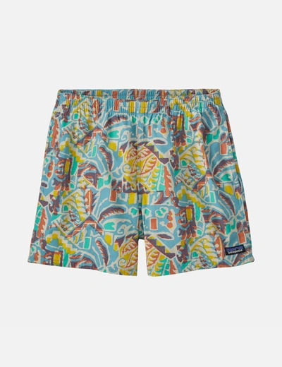 Patagonia Funhoggers Shorts In Thriving Planet/lago Blue
