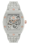 Philipp Plein The $keleton Ecoceramic Automatic Watch In Grey Eco Ceramic