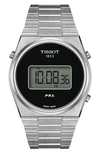 Tissot Prx 39mm Black Digital Dial Steel Men's Watch T137.463.11.050.00 In Grey/ Metallic