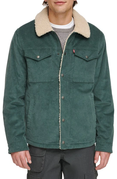 LEVI'S LEVI'S CORDUROY HIGH PILE FLEECE LINED TRUCKER SHACKET