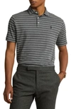 Polo Ralph Lauren Men's Interlock Striped Polo Shirt In Heather White