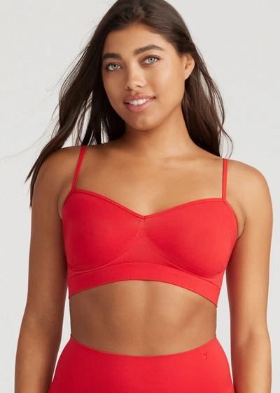 Yummie Audrey Unlined Bralette In Salsa