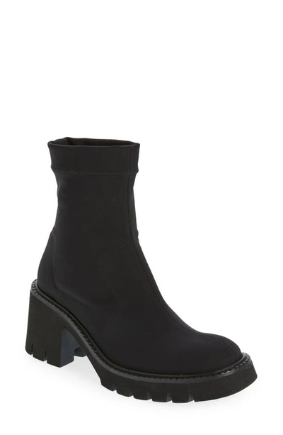 Pedro Garcia Zilia Lug Chelsea Boot In Black 2-way Stretch