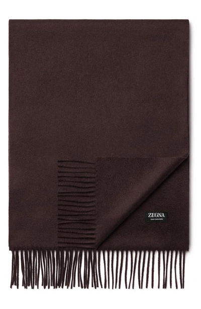 Zegna Violet Oasi Cashmere Scarf In Lilas