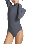 Commando Butter Thong Bodysuit In Asphalt