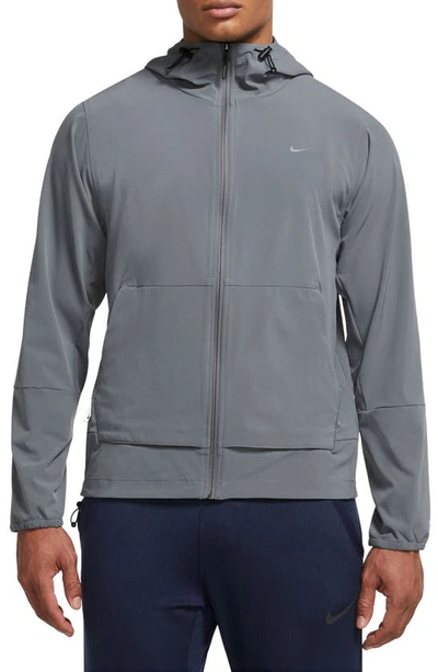 Nike Men's Unlimited Repel Hooded Versatile Jacket In Smoke Grey/black/smoke Grey