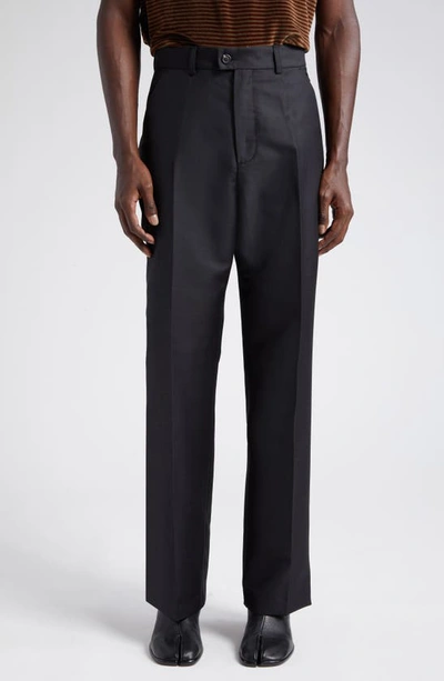 Our Legacy Darien Wool-blend Straight Trousers In Black