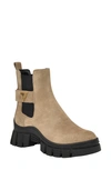 Guess Hensly Platform Chelsea Boot In Light Brown