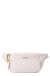 Mz Wallace Metro Sling Bag In Rose/silver