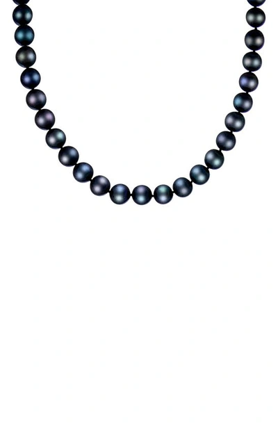 Splendid Pearls 14k 10-11mm Pearl Necklace In Black