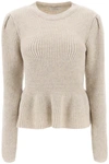 LEMAIRE LEMAIRE WOOL PEPLUM SWEATER
