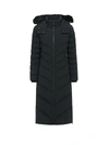 Moose Knuckles Cooper Lake Shearling Coat In Black