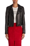 Tom Ford New Plongé Leather Biker Jacket In Black