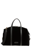 TOM FORD CROC EMBOSSED LEATHER DUFFLE BAG