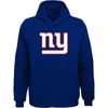 Outerstuff Youth Royal New York Giants Team Logo Pullover Hoodie In Royal