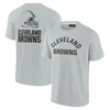 FANATICS SIGNATURE UNISEX FANATICS SIGNATURE GRAY CLEVELAND BROWNS ELEMENTS SUPER SOFT SHORT SLEEVE T-SHIRT