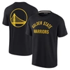 FANATICS SIGNATURE UNISEX FANATICS SIGNATURE BLACK GOLDEN STATE WARRIORS ELEMENTS SUPER SOFT SHORT SLEEVE T-SHIRT