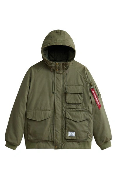 Alpha Industries Men's Ma-1 Mod Cotton Hunting Jacket In Green