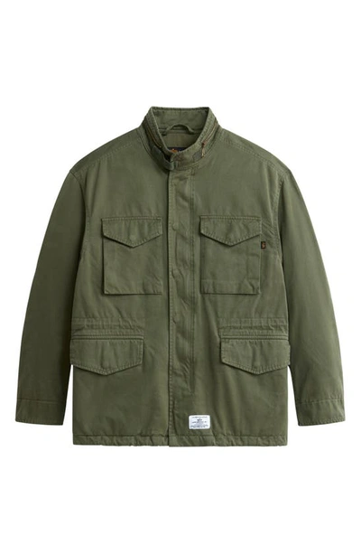 Alpha Industries Men's M-65 Cotton Field Coat In Green