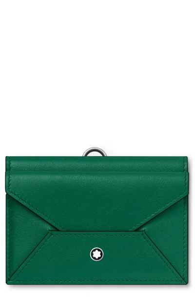 Montblanc Men's Meisterstück Selection Soft Card Holder In Green