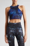 Off-white Off Aop Sleek Rower Top In Blue Sierra Leon
