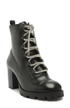 SCHUTZ KAILE MID GLAM LACE-UP BOOTIE