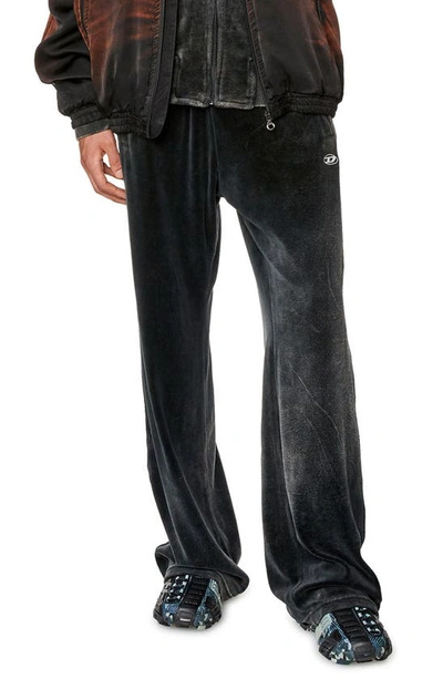 DIESEL P-ZAMPBAND REGULAR FIT CHENILLE TRACK PANTS