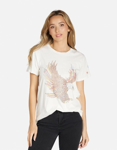 Lauren Moshi Wolf Vintage Eagle In Milk