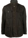 Barbour Ogston Waxed Jacket In Green
