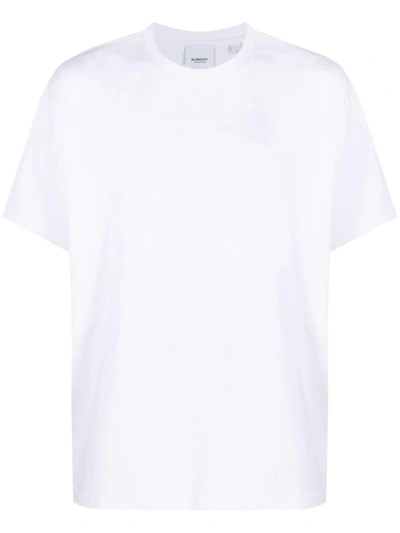 Burberry Logo-embossed Crew-neck T-shirt In Multi-colored