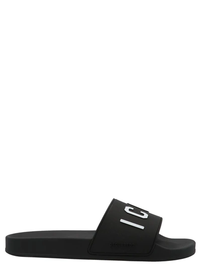 Dsquared2 Dsquared Be Icon Slides In Black