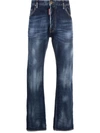 DSQUARED2 DSQUARED2 LOW-RISE STRAIGHT-LEG JEANS