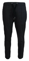 Dolce & Gabbana Gray Cotton Jogger Men Pants In Gray