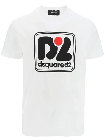 Dsquared² White Cotton T-shirt