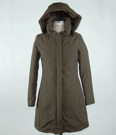 Emilio Romanelli Elegant Brown Polygon Jacket With Women's Hood