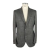 Emilio Romanelli Gray Wool Blazer In Gray