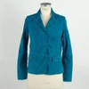Emilio Romanelli Elegant Green Leather Jacket In Green