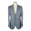 EMILIO ROMANELLI EMILIO ROMANELLI ELEGANT SUMMER MEN'S LIGHT BLUE WOOL MEN'S JACKET