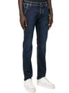 Jacob Cohen Elegant Blue Denim With Suede Accent In Blue