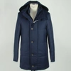 Made In Italy Blue Wool Jacket In Blue