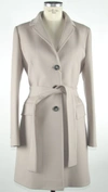 MADE IN ITALY MADE IN ITALY ELEGANT VIRGIN WOOL GRAY BELTED WOMEN'S JACKET