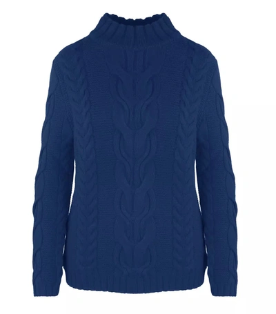 Malo Blue Wool Sweater
