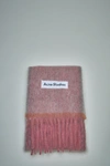 Acne Studios Logo Scarf In Dusty_pink