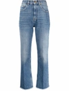 GOLDEN GOOSE GOLDEN GOOSE FADED CROPPED JEANS