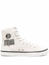 Isabel Marant Off-white Bankeen High Sneakers In Nude &amp; Neutrals