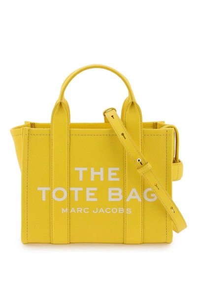 Marc Jacobs 'the Leather Small Tote Bag' In Yellow