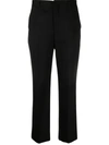 Miu Miu Pinstripe Tailored Pants In Nero