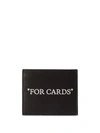 OFF-WHITE OFF-WHITE QUOTE BOOKISH LEATHER CARDHOLDER