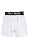 PALM ANGELS PALM ANGELS LOGO-BAND STRIPED BOXER SHORTS